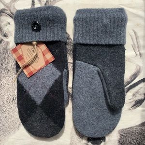 Women or Men’s Cashmere Lined Wool Mittens